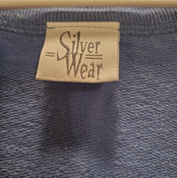 Silver Wear, Women's L, Light blue, Button up, Sweatshirt tshirt - Picture 4 of 4